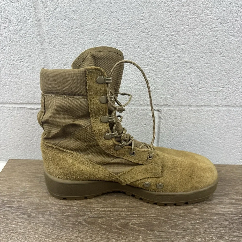 U.S. ARMY HOT WEATHER ARMY COMBAT BOOT COYOTE VIBRAM SOLE‎ MEN'S SIZE 10 R BOOTS